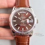Perfect Replica Rolex Day-Date 36mm Watch Brown Dial 